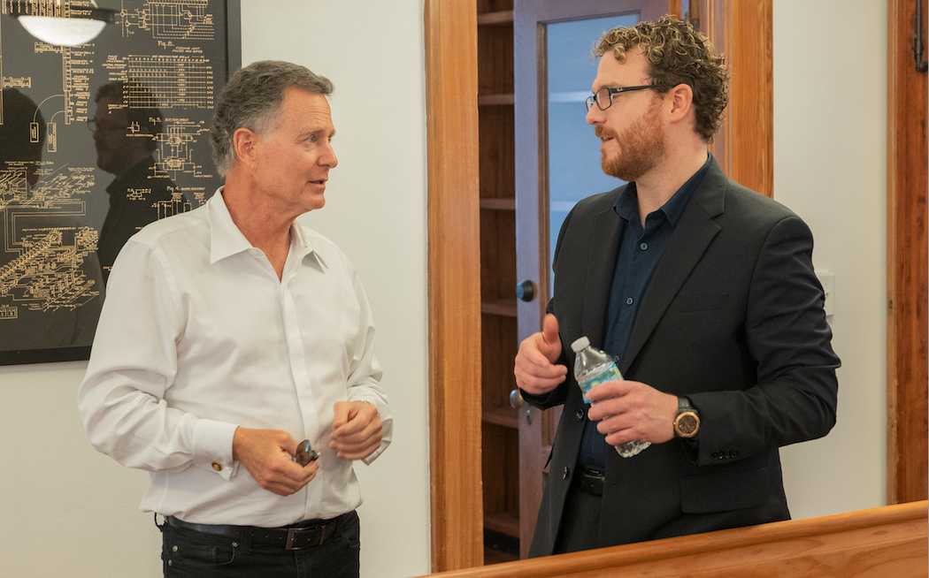 Tom Hogan and Chris Wade at Corellium